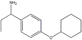  1-[4-(cyclohexyloxy)phenyl]propan-1-amine