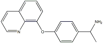 1-[4-(quinolin-8-yloxy)phenyl]ethan-1-amine,,结构式
