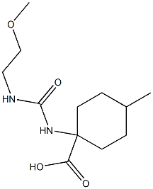 1-{[(2-methoxyethyl)carbamoyl]amino}-4-methylcyclohexane-1-carboxylic acid