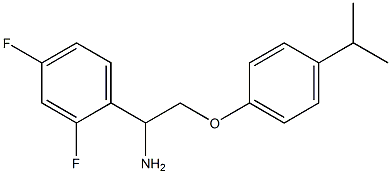 1-{1-amino-2-[4-(propan-2-yl)phenoxy]ethyl}-2,4-difluorobenzene,,结构式