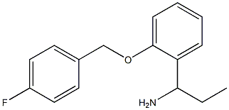 1-{2-[(4-fluorobenzyl)oxy]phenyl}propan-1-amine Structure