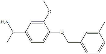 1-{3-methoxy-4-[(3-methylbenzyl)oxy]phenyl}ethanamine