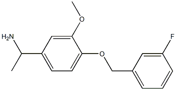 1-{4-[(3-fluorobenzyl)oxy]-3-methoxyphenyl}ethanamine