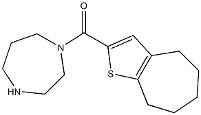 1-{4H,5H,6H,7H,8H-cyclohepta[b]thiophen-2-ylcarbonyl}-1,4-diazepane 结构式