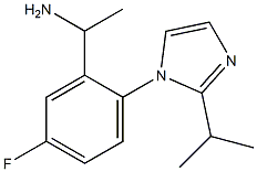 1-{5-fluoro-2-[2-(propan-2-yl)-1H-imidazol-1-yl]phenyl}ethan-1-amine Structure