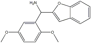 1-benzofuran-2-yl(2,5-dimethoxyphenyl)methanamine Structure