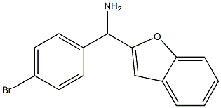 1-benzofuran-2-yl(4-bromophenyl)methanamine Structure