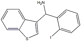 1-benzothiophen-3-yl(2-iodophenyl)methanamine Structure