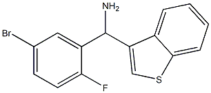 1-benzothiophen-3-yl(5-bromo-2-fluorophenyl)methanamine