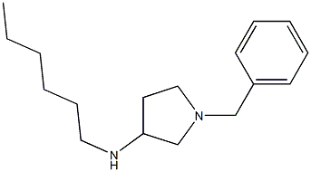 1-benzyl-N-hexylpyrrolidin-3-amine,,结构式