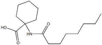 1-octanamidocyclohexane-1-carboxylic acid Structure