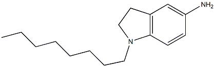 1-octyl-2,3-dihydro-1H-indol-5-amine Structure