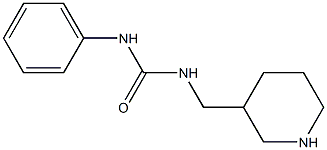 1-phenyl-3-(piperidin-3-ylmethyl)urea Struktur