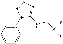 1-phenyl-N-(2,2,2-trifluoroethyl)-1H-1,2,3,4-tetrazol-5-amine Structure