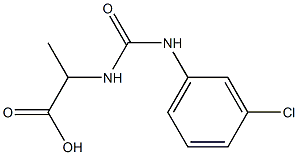 2-({[(3-chlorophenyl)amino]carbonyl}amino)propanoic acid|
