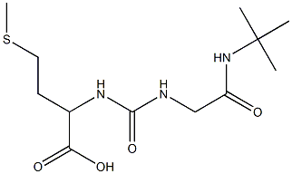 2-({[(tert-butylcarbamoyl)methyl]carbamoyl}amino)-4-(methylsulfanyl)butanoic acid 结构式