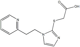 2-({1-[2-(pyridin-2-yl)ethyl]-1H-imidazol-2-yl}sulfanyl)acetic acid