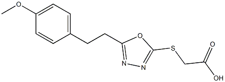 2-({5-[2-(4-methoxyphenyl)ethyl]-1,3,4-oxadiazol-2-yl}sulfanyl)acetic acid