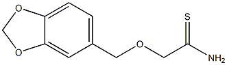 2-(1,3-benzodioxol-5-ylmethoxy)ethanethioamide 化学構造式