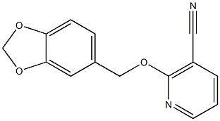 2-(1,3-benzodioxol-5-ylmethoxy)nicotinonitrile