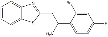 2-(1,3-benzothiazol-2-yl)-1-(2-bromo-4-fluorophenyl)ethan-1-amine