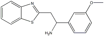2-(1,3-benzothiazol-2-yl)-1-(3-methoxyphenyl)ethan-1-amine Struktur