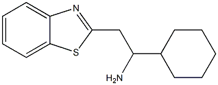 2-(1,3-benzothiazol-2-yl)-1-cyclohexylethan-1-amine Struktur