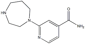 2-(1,4-diazepan-1-yl)isonicotinamide,,结构式