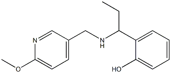 2-(1-{[(6-methoxypyridin-3-yl)methyl]amino}propyl)phenol Structure