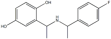 2-(1-{[1-(4-fluorophenyl)ethyl]amino}ethyl)benzene-1,4-diol Structure