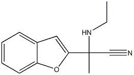 2-(1-benzofuran-2-yl)-2-(ethylamino)propanenitrile Structure