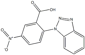 2-(1H-1,2,3-benzotriazol-1-yl)-5-nitrobenzoic acid Struktur
