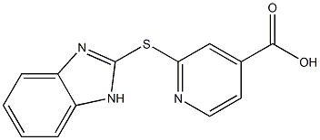 2-(1H-1,3-benzodiazol-2-ylsulfanyl)pyridine-4-carboxylic acid|