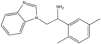 2-(1H-benzimidazol-1-yl)-1-(2,5-dimethylphenyl)ethanamine Struktur