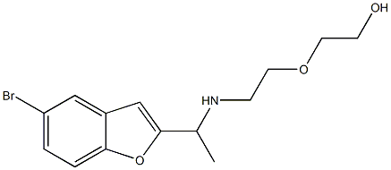 2-(2-{[1-(5-bromo-1-benzofuran-2-yl)ethyl]amino}ethoxy)ethan-1-ol Structure