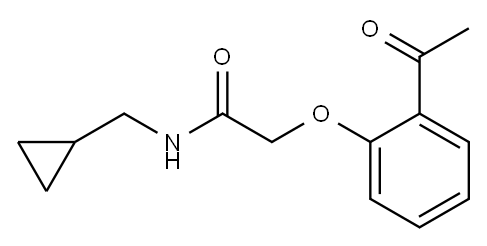 2-(2-acetylphenoxy)-N-(cyclopropylmethyl)acetamide