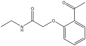 2-(2-acetylphenoxy)-N-ethylacetamide Struktur