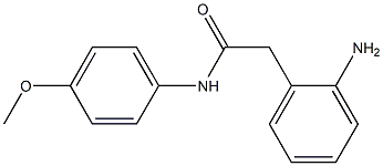 2-(2-aminophenyl)-N-(4-methoxyphenyl)acetamide, 64302-69-8, 结构式