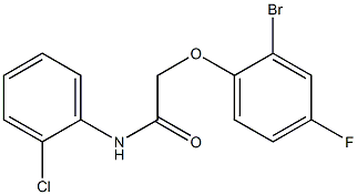 2-(2-bromo-4-fluorophenoxy)-N-(2-chlorophenyl)acetamide,,结构式