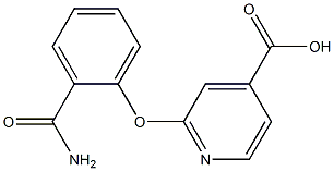 2-(2-carbamoylphenoxy)pyridine-4-carboxylic acid