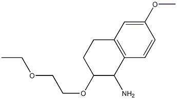2-(2-ethoxyethoxy)-6-methoxy-1,2,3,4-tetrahydronaphthalen-1-amine,,结构式