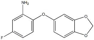 2-(2H-1,3-benzodioxol-5-yloxy)-5-fluoroaniline Structure