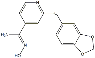 2-(2H-1,3-benzodioxol-5-yloxy)-N'-hydroxypyridine-4-carboximidamide