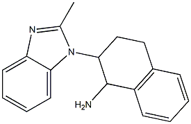 2-(2-methyl-1H-1,3-benzodiazol-1-yl)-1,2,3,4-tetrahydronaphthalen-1-amine,,结构式
