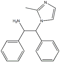 2-(2-methyl-1H-imidazol-1-yl)-1,2-diphenylethan-1-amine Struktur