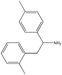 2-(2-methylphenyl)-1-(4-methylphenyl)ethan-1-amine Struktur