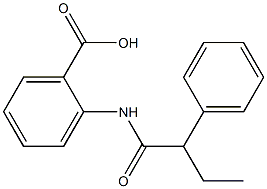 2-(2-phenylbutanamido)benzoic acid,,结构式