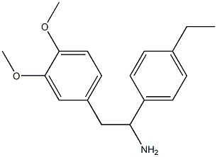 2-(3,4-dimethoxyphenyl)-1-(4-ethylphenyl)ethan-1-amine Structure