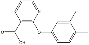 2-(3,4-dimethylphenoxy)nicotinic acid Structure