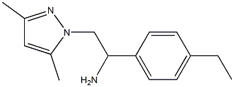 2-(3,5-dimethyl-1H-pyrazol-1-yl)-1-(4-ethylphenyl)ethan-1-amine Struktur